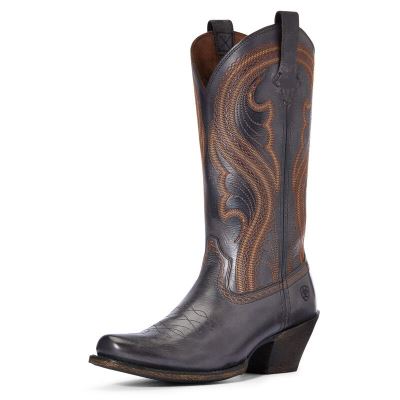 Ariat Western: Lively Botas Western Mujer - Negras / Marrones (UDZYR2958)